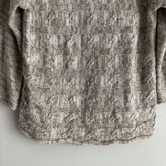 Nomadic Traders Womens Beige Loose Knit Sweater Size Medium 3/4 Sleeves Cotton - Picture 5 of 10